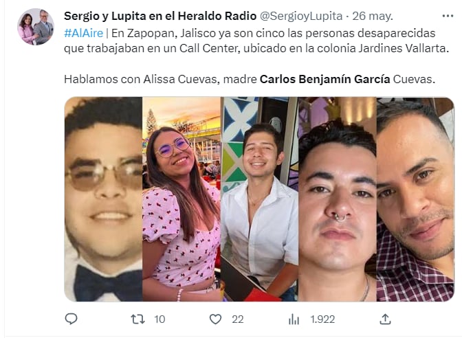 Trabajadores call center desaparecidos: ¿La línea de investigación sin fin?
