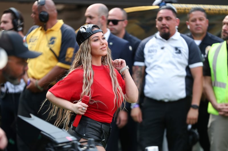Chiquis Rivera performs at the Concacaf Gold Cup final